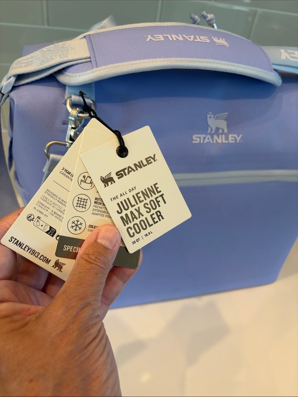 NWT Stanley Julienne Max 20QT Soft Cooler Shoulder Bag - (Hydrangea)Lavender - Picture 2 of 16
